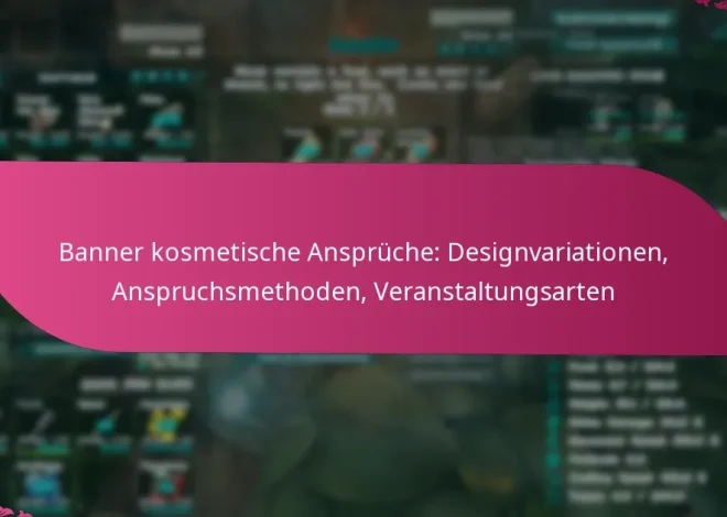 Banner kosmetische Ansprüche: Designvariationen, Anspruchsmethoden, Veranstaltungsarten