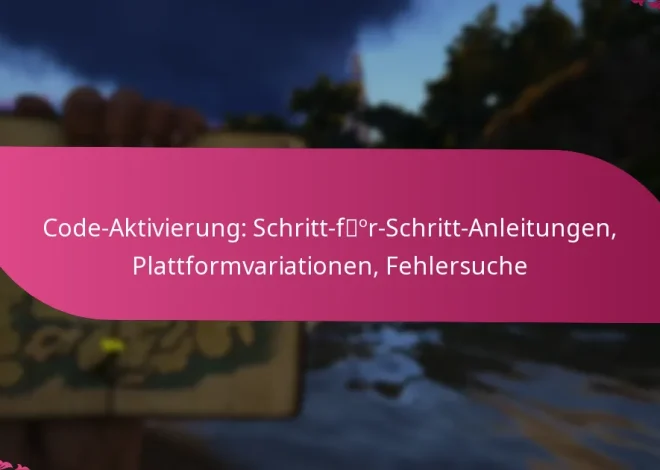 Code-Aktivierung: Schritt-für-Schritt-Anleitungen, Plattformvariationen, Fehlersuche