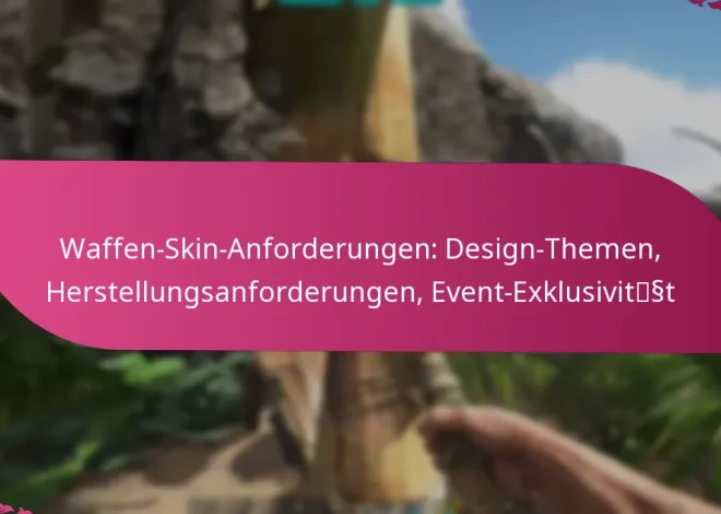 Waffen-Skin-Anforderungen: Design-Themen, Herstellungsanforderungen, Event-Exklusivität