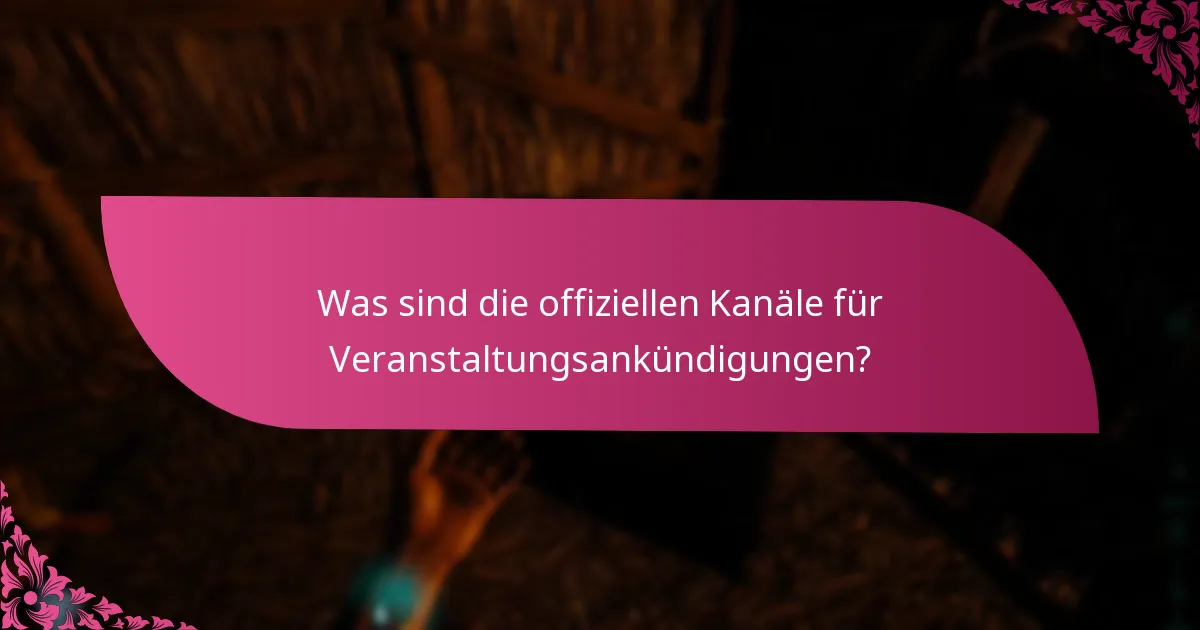Wie kann ich die Benachrichtigungseinstellungen für Veranstaltungsankündigungen einrichten?