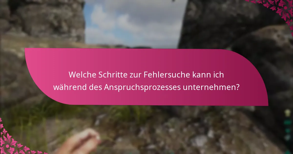 Was sind die potenziellen Risiken im Anspruchsprozess?
